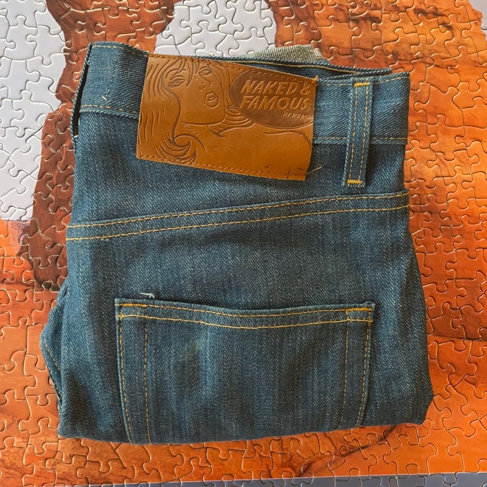 Naked and famous (easy guy) jeans. Size 30
